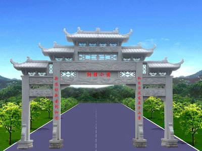 石雕欄桿、石拱橋、石欄桿