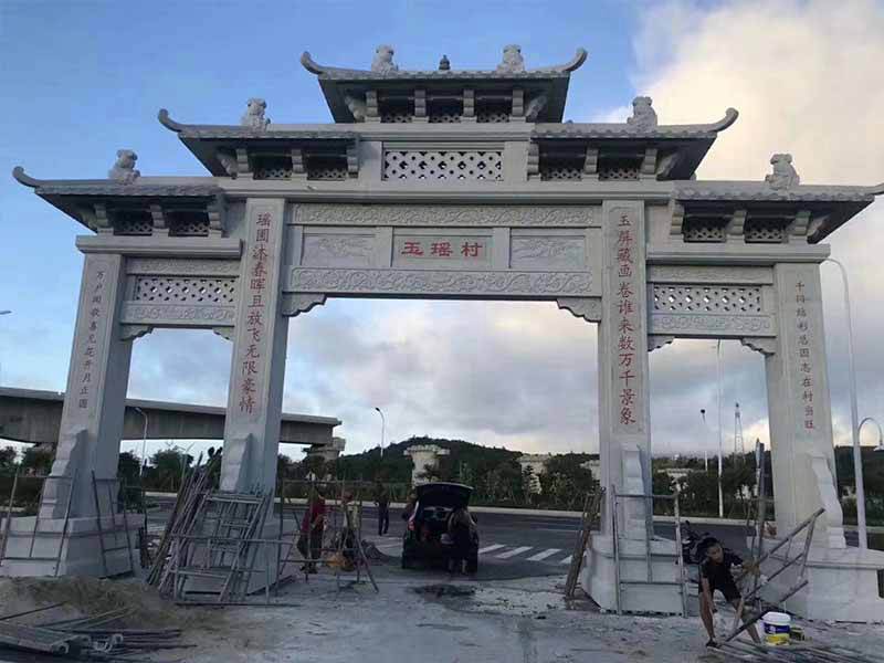 石雕牌坊安裝