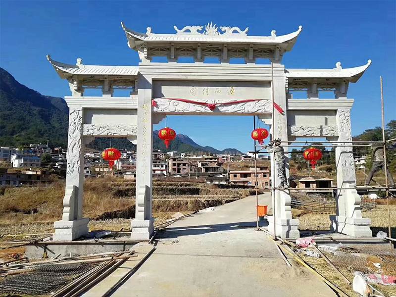 石雕牌坊安裝擺放位置
